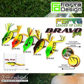 เหยื่อกบยาง forte Lure BRAVO FROG รหัส FB