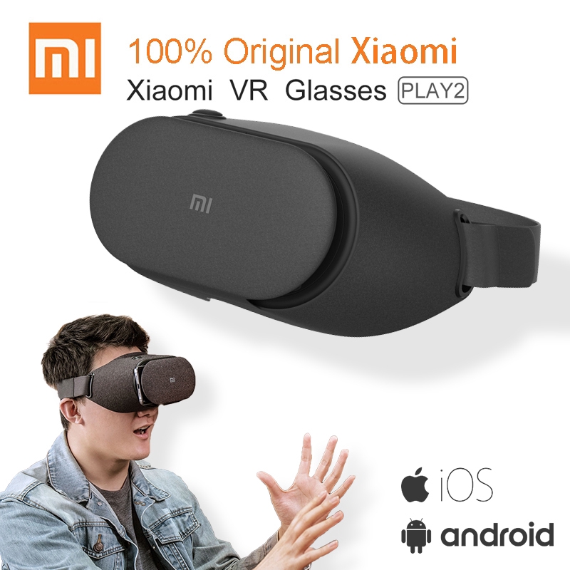 Xiaomi VR Play 2 Virtual Reality 3D Glasses Headset Xiaomi Mi VR Play2 With Cinema Game Controller for 4.7- 5.7 Phone
