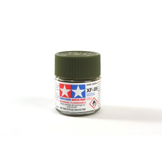 สีสูตรน้ำทามิย่า Tamiya Acrylic XF89 Drak Green 2 10ML