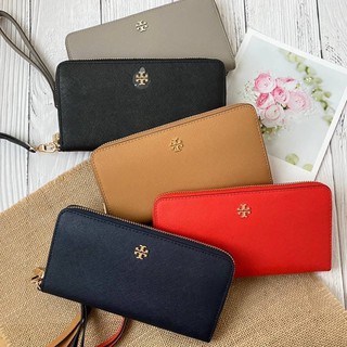 ของแท้100%⚡️ พร้อมส่งที่ไทย🎊Tory Burch Emerson wristlet zip continental 74179/136110