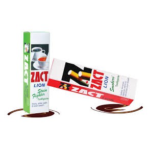ยาสีฟัน แซคท์ ZACT (หลอดใหญ่) ขนาด160กรัม มี2สี สีแดง สีเขียว