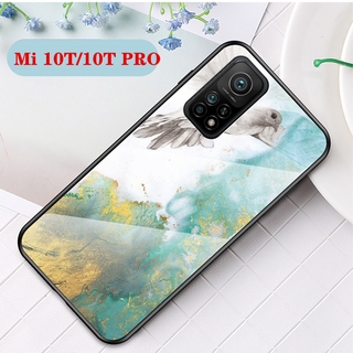 เคสโทรศัพท์ Xiaomi 10T / Xiaomi 10T Pro Phone Case Marble Back Tempered Glass Cover Silicon Soft Edges Shell เคส Mi 10TPro Casing