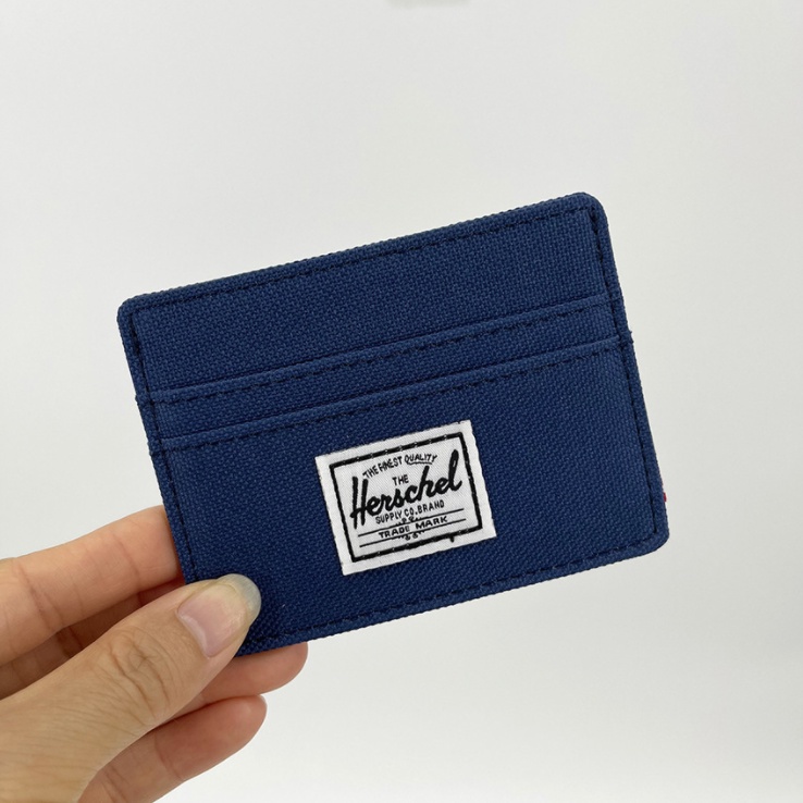 Card Wallet กระเป๋าผ้า กระเป๋าสตางค์ สำหรับผู้ชายและผู้หญิง แนวนอน Ultra-thin แบบพกพา ที่ใส่บัตรธนาคารสำหรับคนหนุ่มสาว (5 สี)