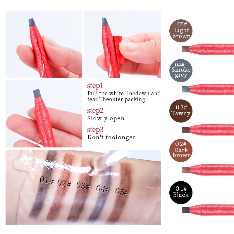 ✏️ดินสอเขียนคิ้ว Golden Rose ใช้ออกแบบทรงคิ้ว แบบดึงเชือก กันน้ำกันยาชา แท่ง 35 บาท