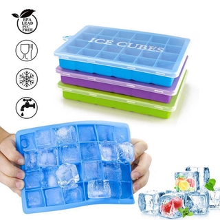 ☃⌂DIY Big Ice Cube Mold ทรงสี่เหลี่ยมถาดน้ำแข็งซิลิโคน