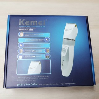 💜Kemei รุ่น KM-6688 ปัตตาเลี่ยนไร้สาย ใบมีดเซรามิค