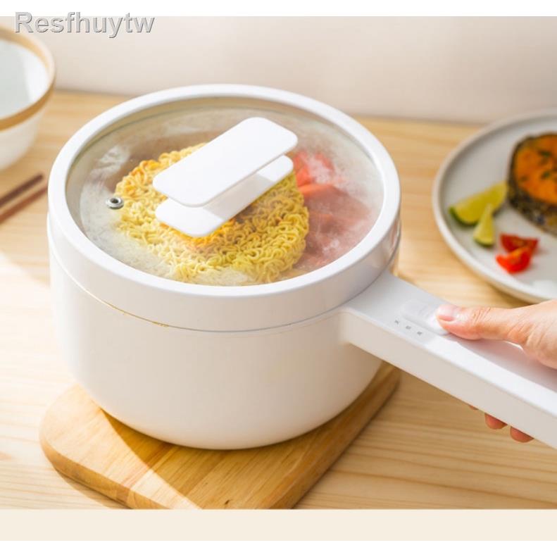 ❆♚▬Multifunction Electric Skillet Stainless Steel Hot pot noodle cookerราคาต่ำสุด