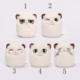 จี้ตุ๊กตายัดนุ่น รูปแมว ขนาดมินิ 12 ซม. ของเล่นสําหรับแมว Grouchy kitten Mini Cat Handbag Charm Pendant Plush Stuffed Animal Toy