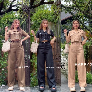 Happygal (camping set02 เสื้อ+กางเกง)