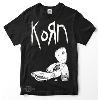 Kaos korn ISSUES DOLL เสื้อยืดลําลอง แขนสั้น โอเวอร์ไซซ์ ลายวงร็อคร็อค วินเทจ