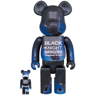 (ของแท้) BE@RBRICK BLACK KNIGHT SATELLITE 100% &amp; 400％  (Bearbrick)