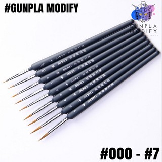 Detailed Paint Brush พู่กันขนนุ่มสำหรับงานศิลปะ เบอร์ #000 ถ…