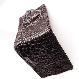 crocodile/ALligator Brown Wallet Men Leather Genuine Exotic Wallet Bifold Handmade Special Gift กระเป๋าสตางค์จระเข้