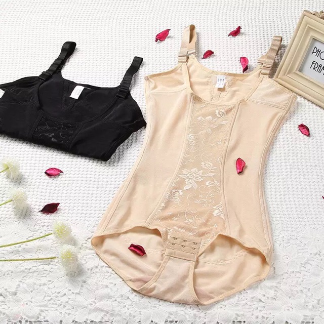 [พร้อมส่ง] บอดี้สูทกระชับหน้าท้อง #6005