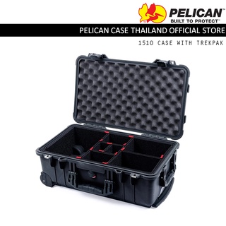 Pelican 1510 Carry-on Case with Trekpak - กล่องกันน้ำกันกระเเทก มีล้อลาก