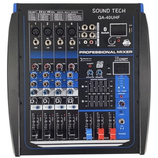 SOUND TECH QA40UHF เพาเวอร์มิกซ์สเตอร์พร้อมไมค์ลอย