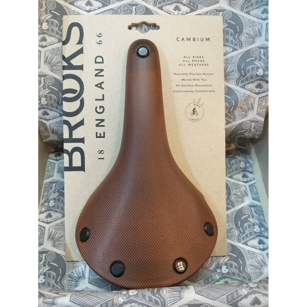 อานจักรยาน Brooks รุ่น C17 ORANGE/BRONZE (CAMBIUM)