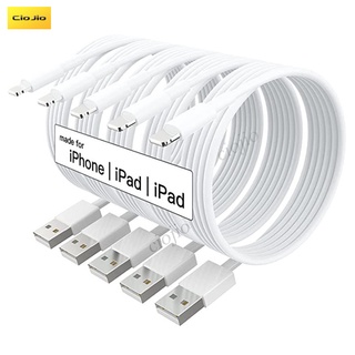 สายชาร์จโทรศัพท์มือถือ Tpe 1 เมตรสําหรับ Iphone 12 Pro Ipad 6S 6 7 8 Plus 11 Pro Xs Max X Xr Se 5S 5C 5 5 ชิ้น/ชุด