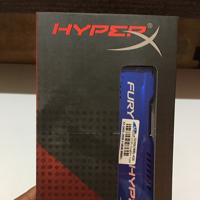 RAM DDR3(1600) 4GB Kingston Hyper-X FURY (HX316C10F/4)