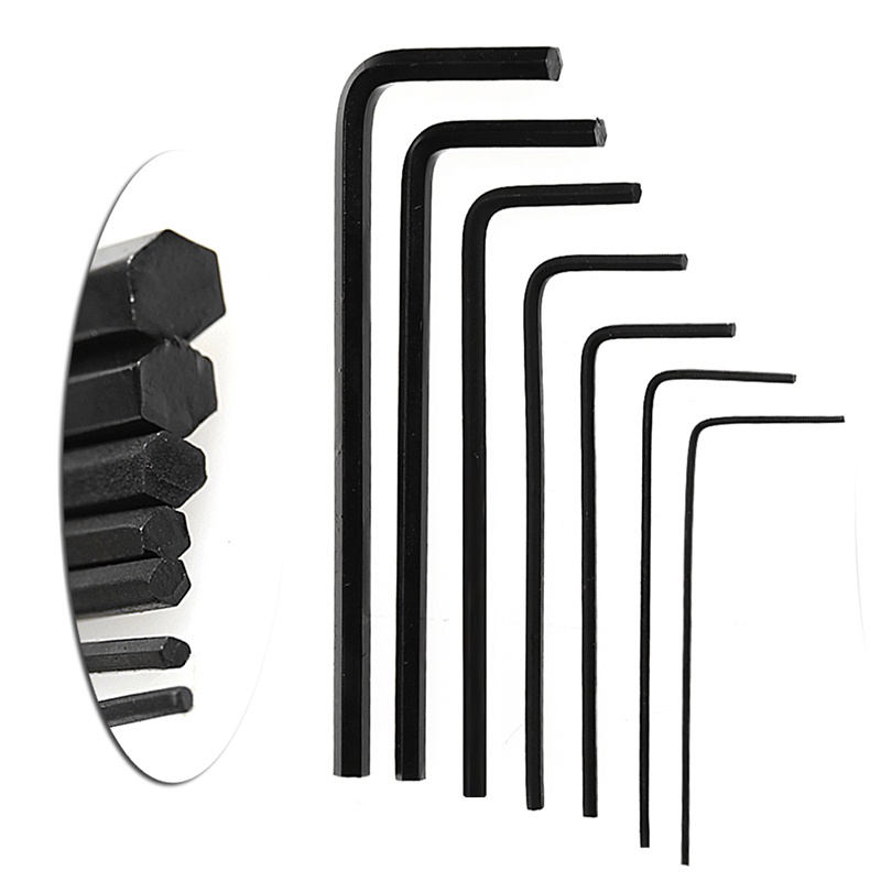 New 7Pcs 0.7mm-3mm Mini Hexagon Hex Allen for Key Set Wrench Screwdriver Tool Ki ราคา ถูกที่สุด ดีลบีเคเค แกลเลอรีภาพที่ 7