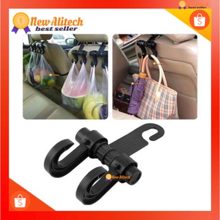 New Alitech ที่แขวนของในรถ (สีดำ) 1 ชิ้น