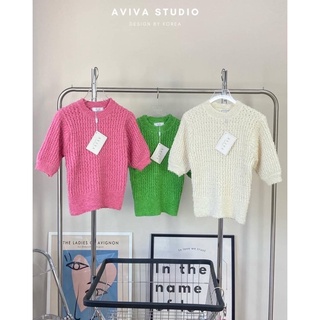 🇰🇷AVIVA - เสื้อไหมพรมขนปุย ผ้าเนื้อดี ไม่ไหว