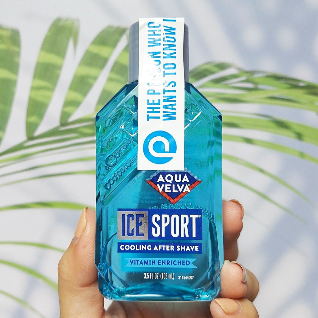 (Aqua Velva®) Ice Sport Cooling After Shave 103 ml ผลิตภัณฑ์บำรุงผิวหน้า หลังโกนหนวด
