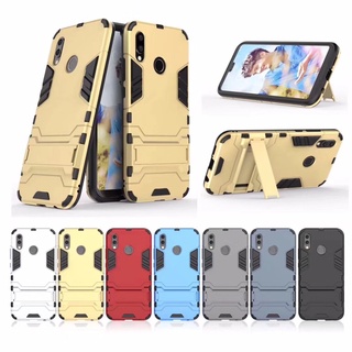 Huawei P20 Pro เคสกันกระแทกพร้อมขาตั้ง TPU + พลาสติกแข็ง ไฮบริดเกราะฝาหลัง เคสป้องกันโทรศัพท์