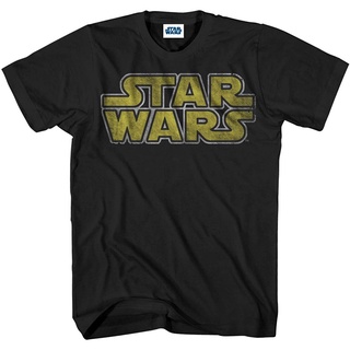 【ผ้าฝ้ายแท้】2022 STAR WARS Mens Classic Vintage Simple Logo T-Shirt discount