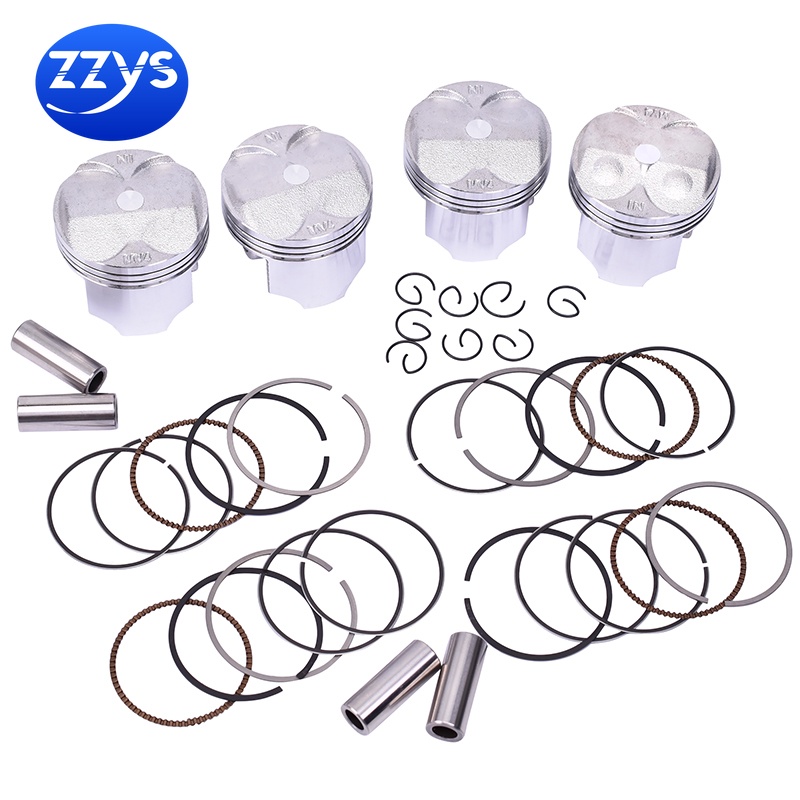 4 ชุดแหวนลูกสูบ STD 55 มม.- 56 มม. 14 มม.MV4 สําหรับ Honda CB-1 1989-1991 CB400 1992-2015 CBR400 NC23 87- 90 CBR 400 NC29 91-94 มอเตอร์เบนซินชิ้นส่วนเครื่องยนต์