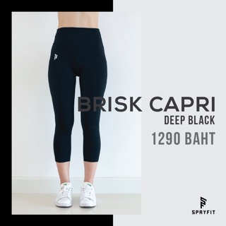 🔥🔥 Clearance Sale !! - spryfit - เลกกิ้งสำหรับออกกำลังกาย รุ่น BRISK สีดำ