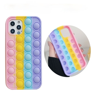 เคสโทรศัพท์มือถือซิลิโคนลายสีรุ้งสําหรับ Huawei Nova 8 7 Se 6 5 Pro 4 3 3I Pop Push It Bubble P40 P30 Pro