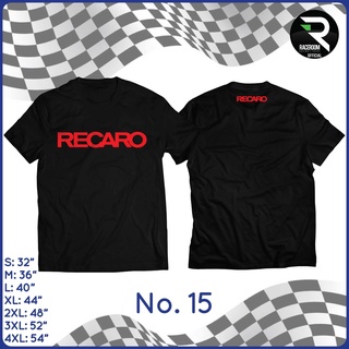 เสื้อผู้ชายเท่ - เสื้อยืดคอตตอนลายRECARO