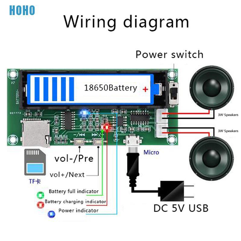 Hoho Pam8403 บอร ดโมด ลขยายเส ยงด จ ตอลบล ท ธ 5 0 Audio Module 2 Channel X 3 W Diy Th Shopee Thailand