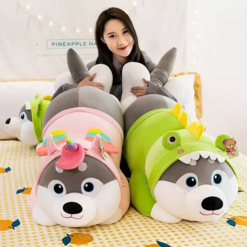 ตุ้กตา​หมอน​ผ้าห่ม​น้องหมาใส่เสือ