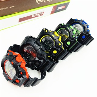 พร้อมส่ง!! Sport Watch นาฬิกาข้อมือผู้ชาย-ผู้หญิงและเด็ก สายยางขาว ระบบ Digital