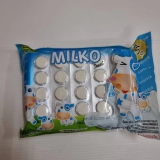 นมอัดเม็ด แพ็คใหญ่ แบบแพ็ค มิวโก้ ตรา milko นมเม็ด หวาน ช็อค สตอ ขนมยุค 90's