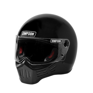 หมวกกันน็อก SIMPSON HELMET - M30 BLACK By Life and Kustom