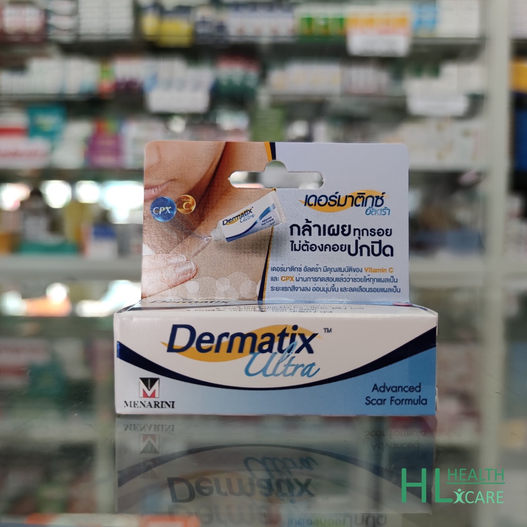 Dermatix Ultra Gel เดอร์มาติกซ์ อัลตร้า เจล ขนาด 5,9,15 กรัม [1 หลอด] BB 330X เจลลดรอยเเผลเป็น ช่วยให้แผลเป็นเรียบเนียน