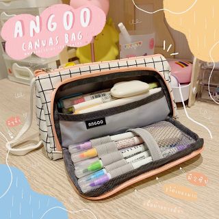 angoo canvas bag กระเป๋า2ซิป😍💟🌈