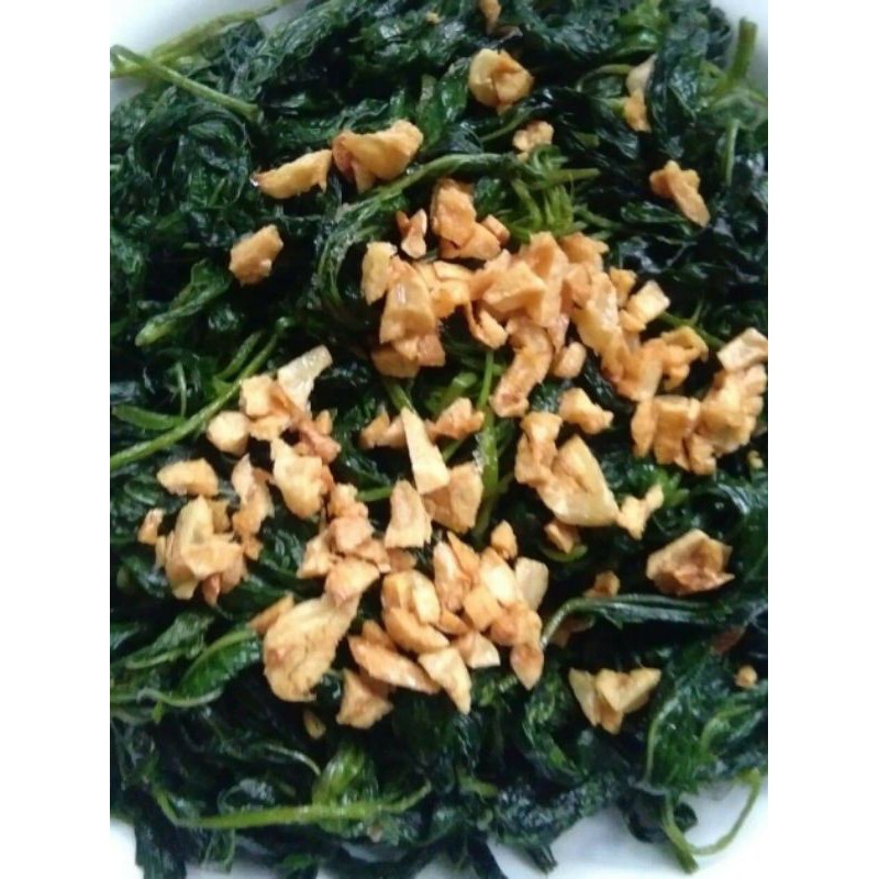 ยอดใบปอผัด(พรอมทาน)รสหวานมันอร่อยแบบธรรมชาติ( น้ำหนัก 500 กรัม)