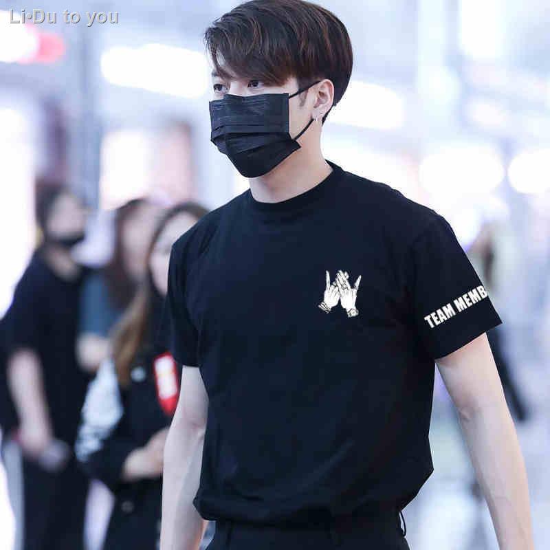 เสื้อยืดผ้าฝ้ายพิมพ์ลาย【Wang Jiaer วรรคเดียวกัน】【TEAM WANG】ﺴ○Wang Jiaer เดียวกันเสื้อผ้าผู้ชายและผู้