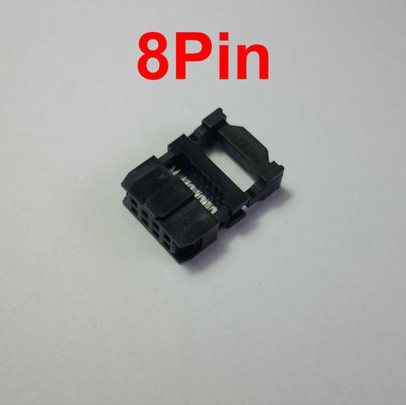 หัวย้ำสายแพ 8Pin ตัวเมีย ระยะ Pitch 2.54 mm