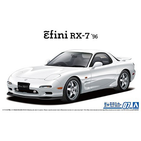 โมเดลรถยนต์ AOSHIMA MAZDA FD3S RX-7 '96 1/24
