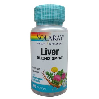 สมุนไพรบำรุงตับ Solaray, Liver Blend SP-13, 100 VegCaps