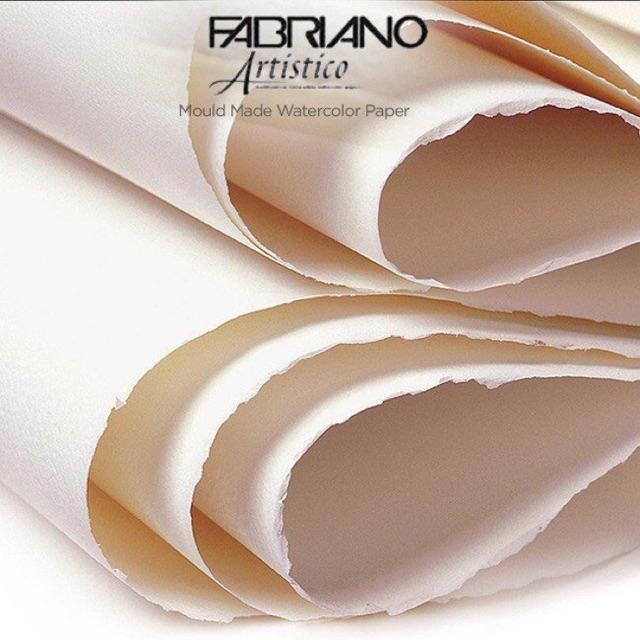 กระดาษสีน้ํา Fabriano 300gsm พร้อมเนื้อสัมผัสร้อนและเย็น