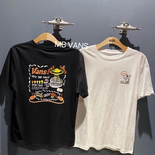 เสื้อยืดใหม่ 2022เสื้อยืดแขนสั้นลําลอง พิมพ์ลายสัตว์ Vans UFO VN0A54ORBLK ORWHT สําหรับผู้ชายL XL  XXL 3XL