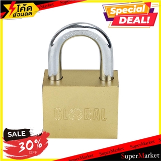 🔥The Best!! กุญแจลูกปืน GLOBAL 40 MM สีทองเหลือง กุญแจคล้อง BEARING PADLOCK GLOBAL 40 MM POLISHED BRASS