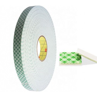 3M 4016 เทปโฟมกาวสองหน้า หนา 24 มม x 33 เมตร หนา 1.6มม Double Coated Urethane Foam Tape