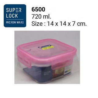 Superlock รุ่น 6500 กล่องถนอมอาหาร Smart Lock ทรงจตุรัส รุ่น Smart Series ขนาด 720 มล.